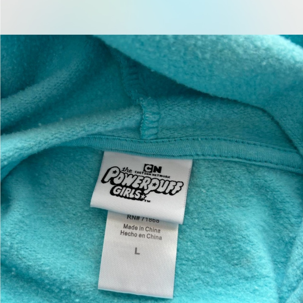 Powerpuff Woman’s Blue Hoodie. Large - Picture 4 of 4